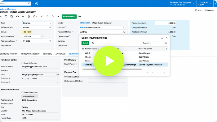 Screenshot of AP Payments Video