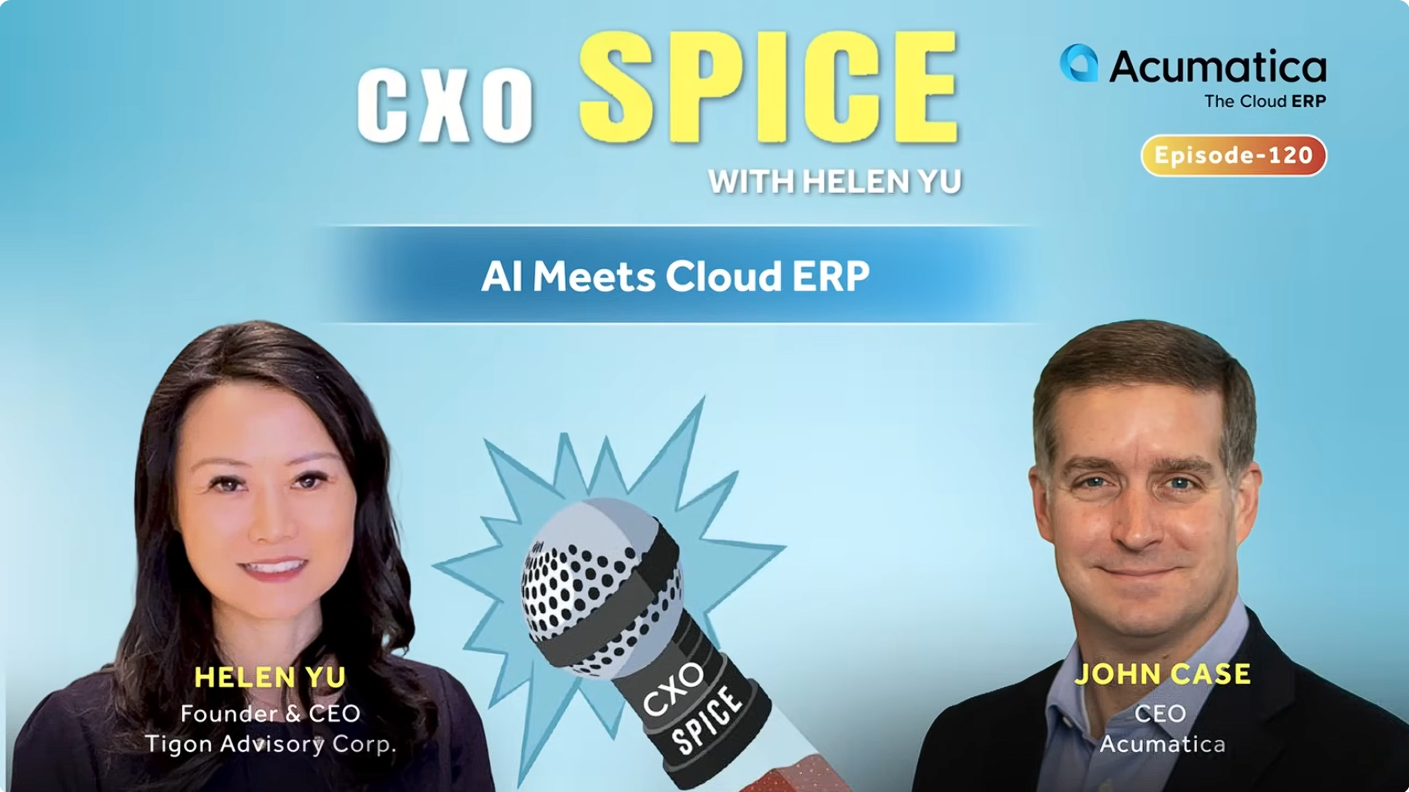 Screenshot from CXO Spice with Helen Yu and John Case